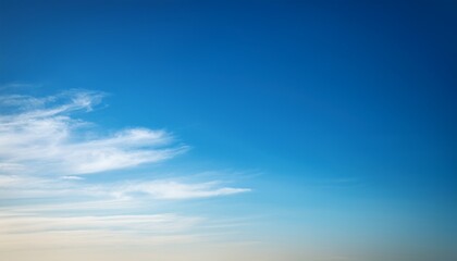 Obraz premium Beautiful Blue Sky Gradient Background