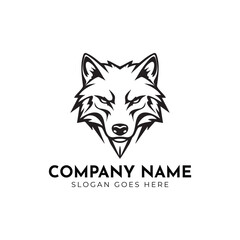 Wolf Modern Logo Design