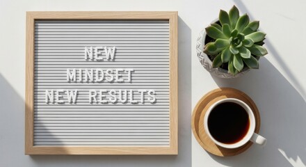 Elevate your success with a new mindset, fresh results, and daily coffee motivation for your best life and achieving your goals