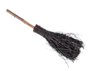 broom isolated on white