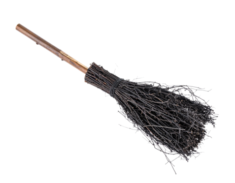 broom isolated on white