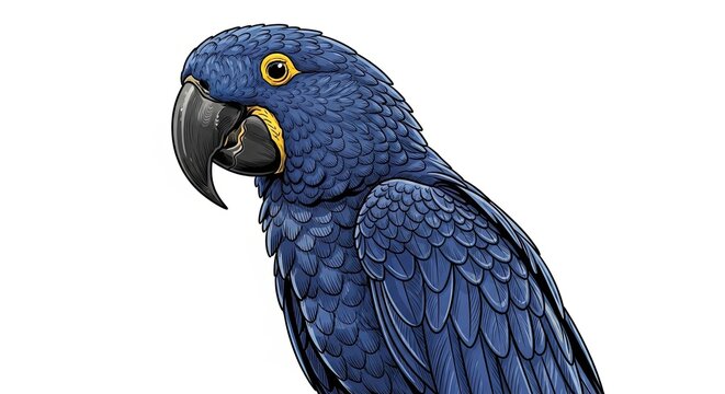 Beautiful Blue Parrot Aviary Bird Exotic Animal
