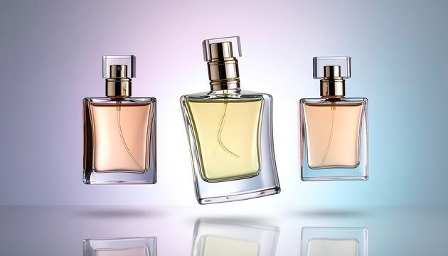 Floating perfume bottles