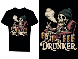 A vintage-style screen print t-shirt design
resembling a retro 1970s tarot card titled 