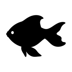 Vibrant scalable vector illustration of a majestic betta fish with flowing fins isolated on transparent background for graphic design silhouette