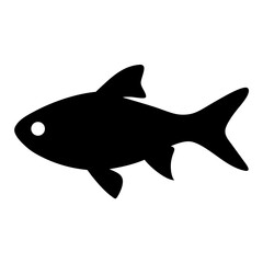 Scalable vector illustration of a congo tetra fish a vibrant aquatic creature for design projects and more silhouette