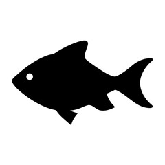 Vibrant electric blue ram fish vector illustration scalable icon for aquatic themes and marine life designs silhouette