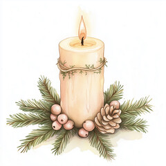 vintage charm to holiday decor with this beautifully painted Christmas ornament. The delicate pastel color. Perfect for greeting cards, gift wrapping, or home decor.