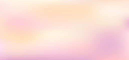 Pale gradient background, light color gradation bg. Cosmetic pink, yellow luxury blur texture. Pastel cream pattern. Abstract elegant beige smooth poster. Watercolor nude paper. Vector illustration