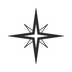Obraz premium Compass windrose travel adventure symbol