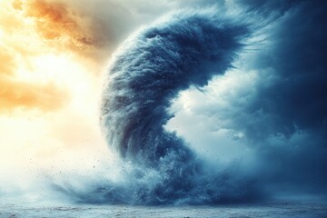 Design layouts for tornado advertising campaigns with strong visual impact