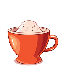 Hot drink seasonal cafe menu