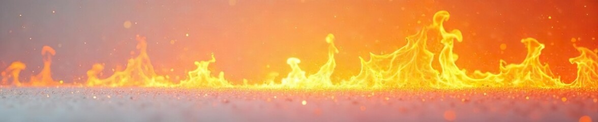 Fototapeta premium Intense Heat Radiating from White Surface Scorching Summer Heatwave Background