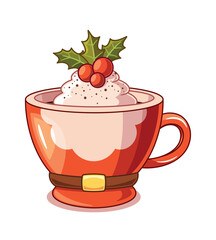 Hot winter drink Christmas beverage