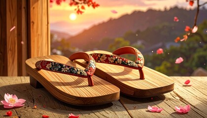 Elegant Hand-Painted Slippers