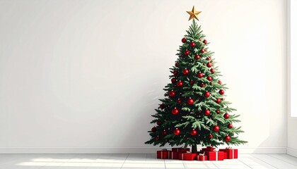 Starlit Christmas Tree Scene