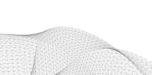 Abstract shape architectural background vector illustration