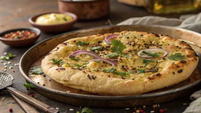 Amritsari Kulcha Spiced Stuffed Flatbread from Punjab