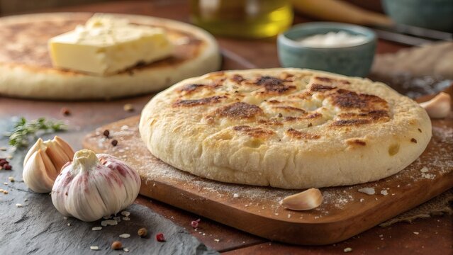Bolo do Caco Madeiran Flatbread with Garlic Butter