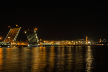 View of Vasil'yesky Island in Saint Petersburg