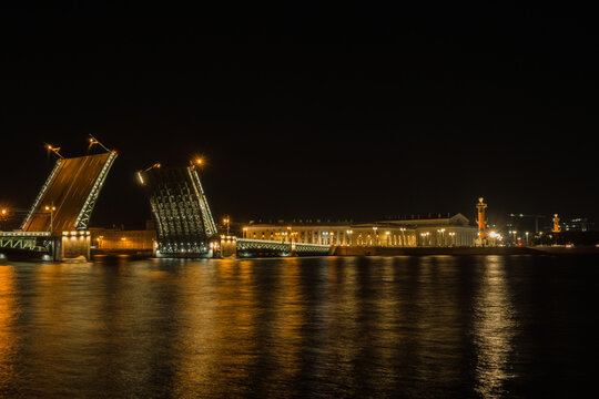 View of Vasil'yesky Island in Saint Petersburg