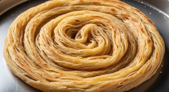 Parotta South Indian Layered Bread with Buttery Shine