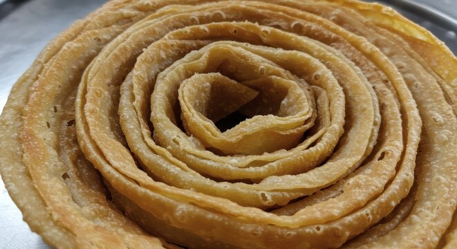 Parotta South Indian Layered Bread with Buttery Shine