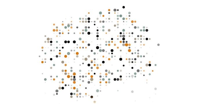 Data Driven Circles Forming Macedonia Silhouette in Generative Video