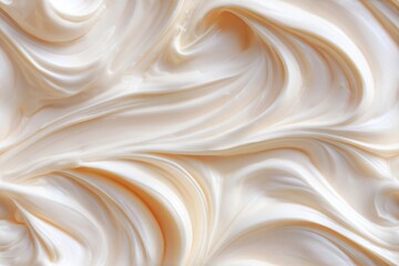 Fototapeta premium Seamless creamy cosmetic product swatch or frosting texture. Organic background for beauty treatment or food packaging design element.