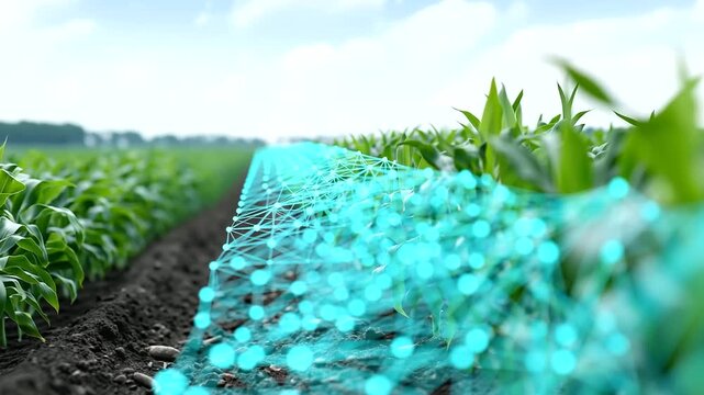 Digital transformation in agriculture smart farming technology connecting nature and data agriculture, technology, smart farming, sustainability, innovation