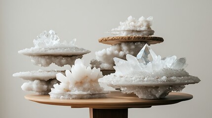 Delicious close-up of baked chocolate cupcakes with cream decoration and a dash of Christmas pastry sweet sugar snack dessert food