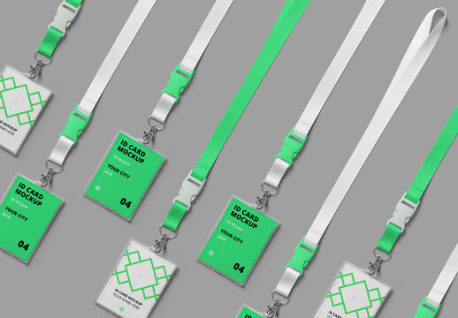View From Above ID Card  Set Mockups