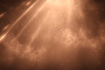 Ethereal Light Rays and Cosmic Dust - A Celestial Abstract.
