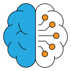 Knowledge Representation Artificial Intelligence Engineering Vector Icon