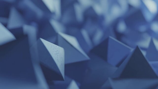 abstract blue background with stars, triangle