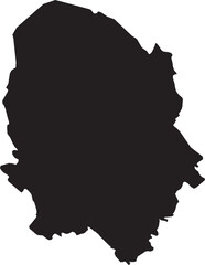 Northern Savonia Finland Isolated Map Silhouette