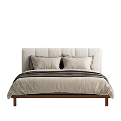 Bed Frame Wooden Style Bedroom Elegance.png