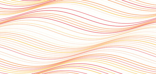 Fluid and Dynamic Abstract Wave Background A Continuous Pattern of Thin, Warm-Toned, Curving Lines Creating a Subtle and Elegant Motion Effect for Modern Digital Design and Wallpaper 