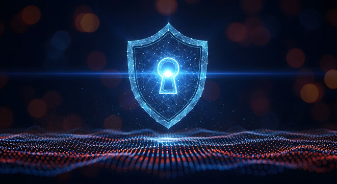 Shield Security. Network Technology. Wire-Frame Concept , VPN concept