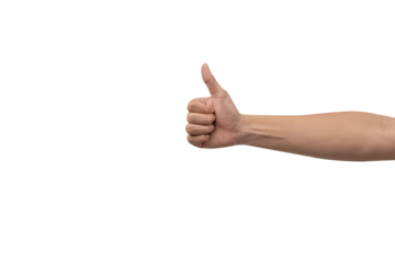 A hand with an open palm extended forward, isolated on a clean gray background. Perfect for concepts of offering, giving, receiving, or holding an invisible object. There is ample negative space for t