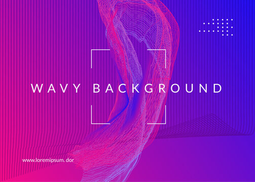 Dj Flyer. Violet Night Club Event. Soundwave Disco Invitation. Discotheque Concert Element. Electro Vector. Dance Set. Green Party Banner. Blue Dj Flyer - Powered by Adobe