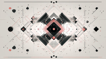 幾何学が奏でる抽象構図