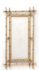 tiny bamboo frame with empty rectangular space 