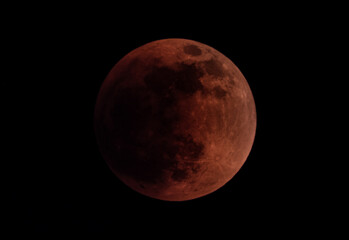 the moon in the night sky