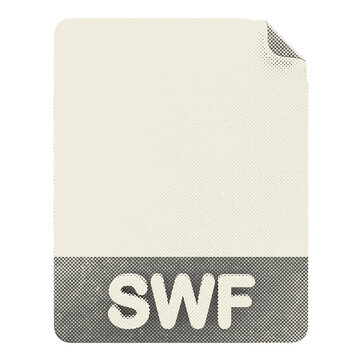 3d file swf format type icon halftone