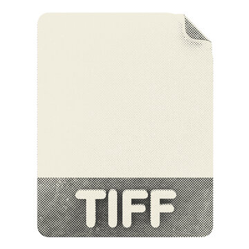 3d file tiff format type icon halftone