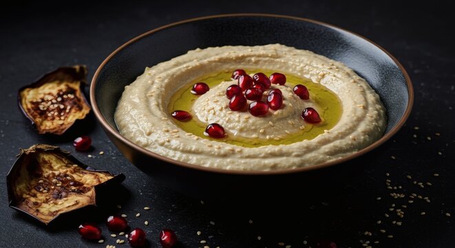 Mutabal Levantine Eggplant Dip with Tahini