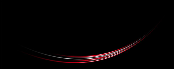 Extra red blurred waves design. Glowing creative illustration. Futuristic technology business concept.