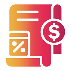bookkeeping Gradient icon