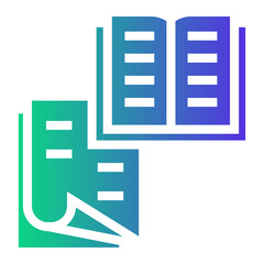 Fototapeta premium bookkeeping Gradient icon
